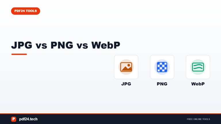 JPG vs PNG vs WebP: Which Image Format Should You Use?