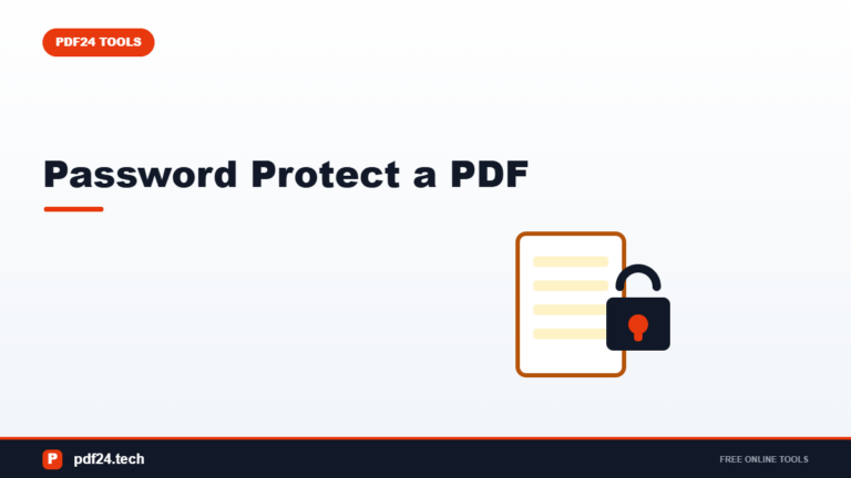 How to Password Protect a PDF (Free, Step-by-Step Guide)