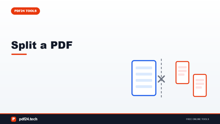How to Split a PDF File: Extract or Separate Pages (Free Guide)