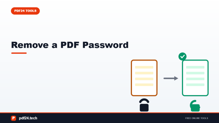 How to Remove a Password From a PDF (Free Guide)