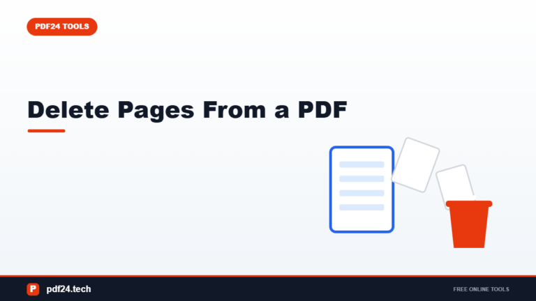 How to Delete Pages From a PDF (Without Breaking Anything)
