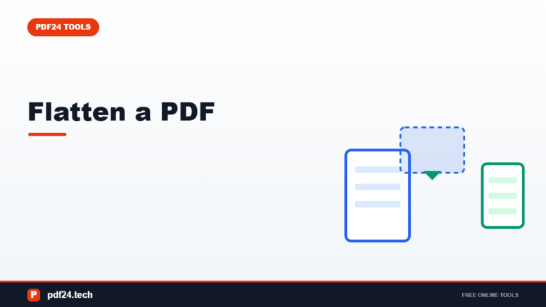 What Does Flatten PDF Mean? (And When You Actually Need It)