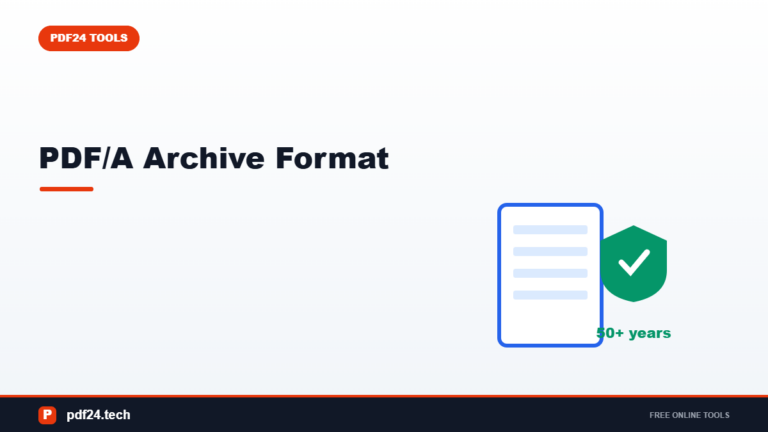 PDF/A Explained: When Your Document Needs the Archive Format