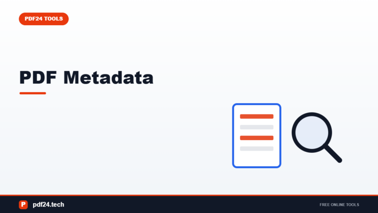 PDF Metadata: What Your Documents Reveal (and How to Clean It)
