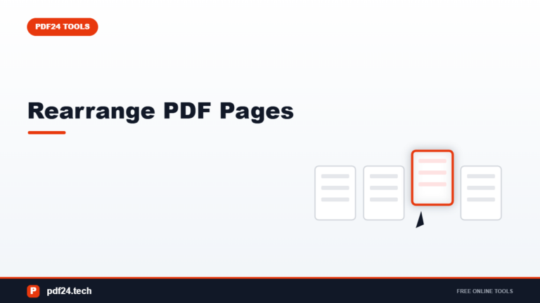 How to Rearrange PDF Pages (and Why the Order Scrambles)