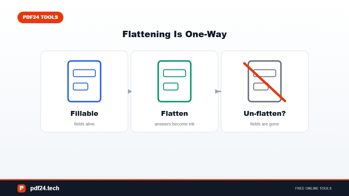 One-way flatten diagram